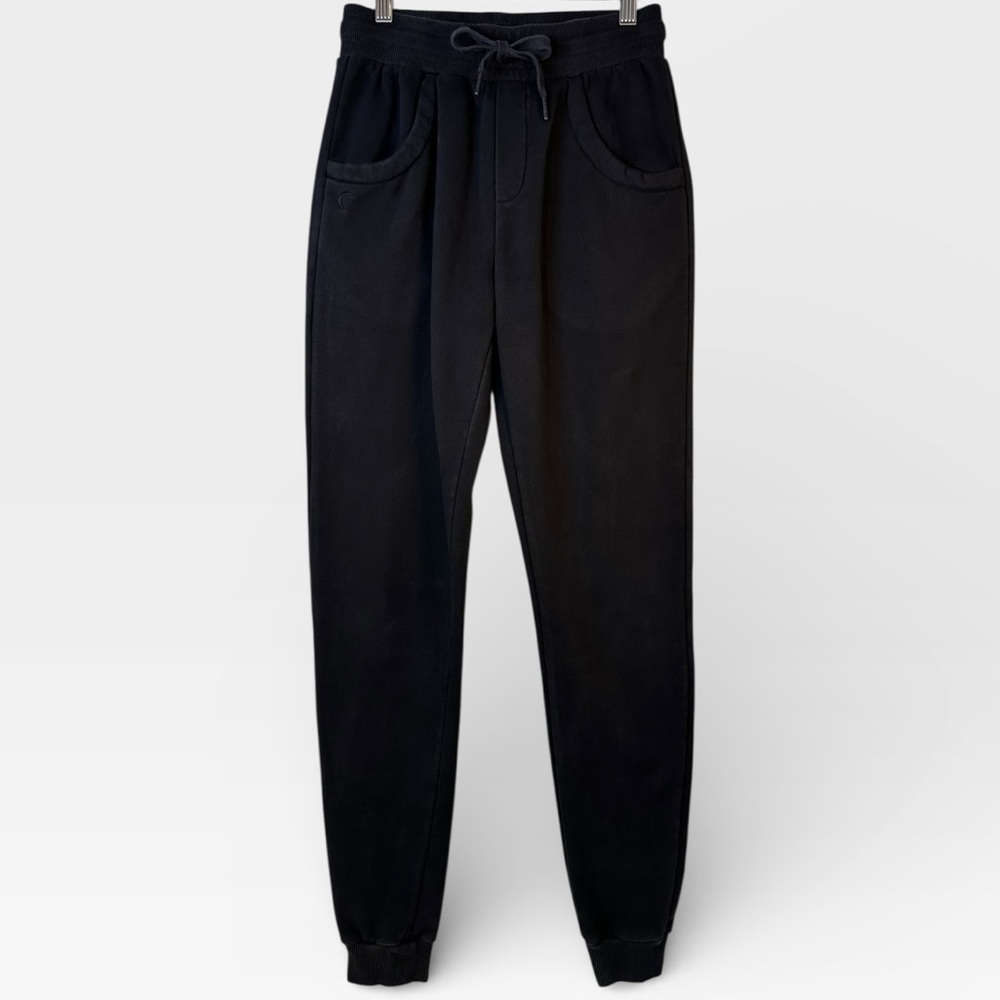ZYIA Black Track Joggers with Drawstring Waist